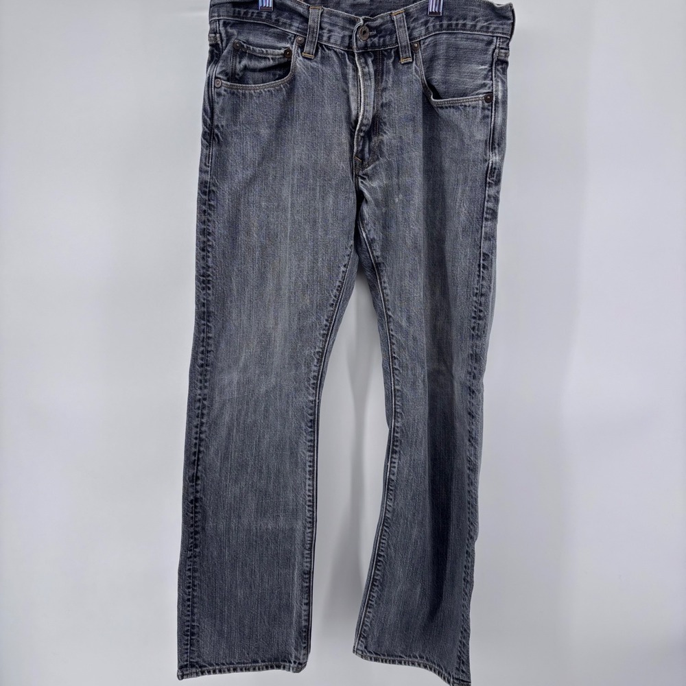 Gap Slim Straight Denim Jeans Gray Wash Comfort Fit 29x 28" inseam